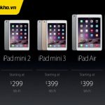 Các đời iPad từ trước đến nay