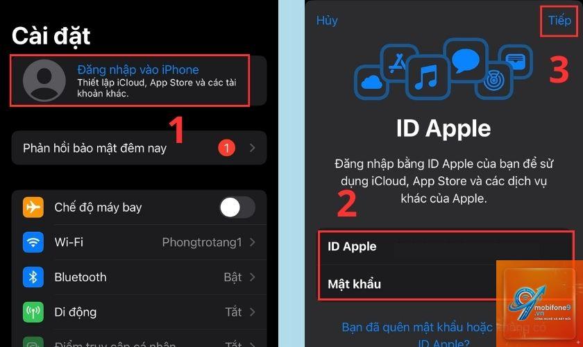 Cách đăng nhập iCloud trên iPad - Hình 5