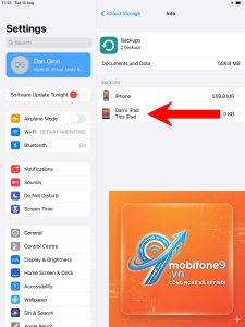 Cách khôi phục dữ liệu iPad