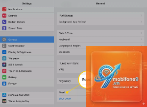 Cách reset iPad