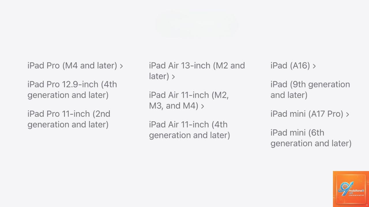 Danh sách iPad hỗ trợ iPadOS mới - Hình 4