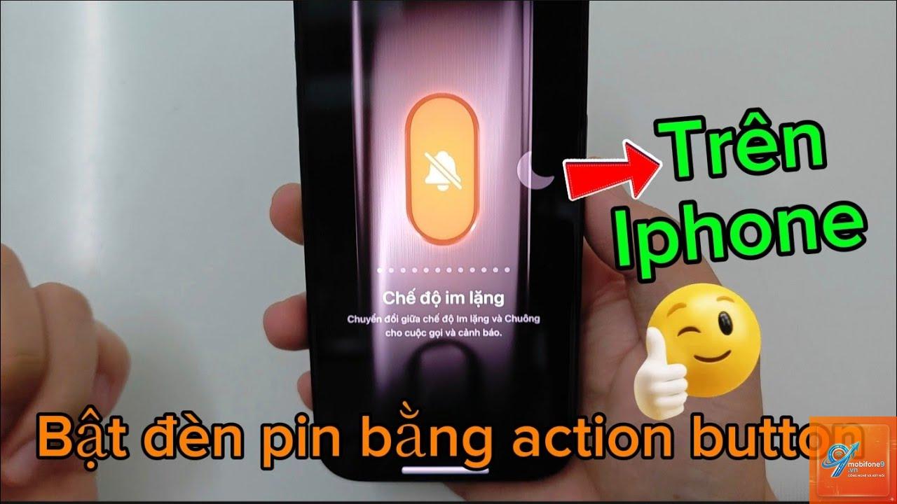 action button bật đèn pin - Hình 1