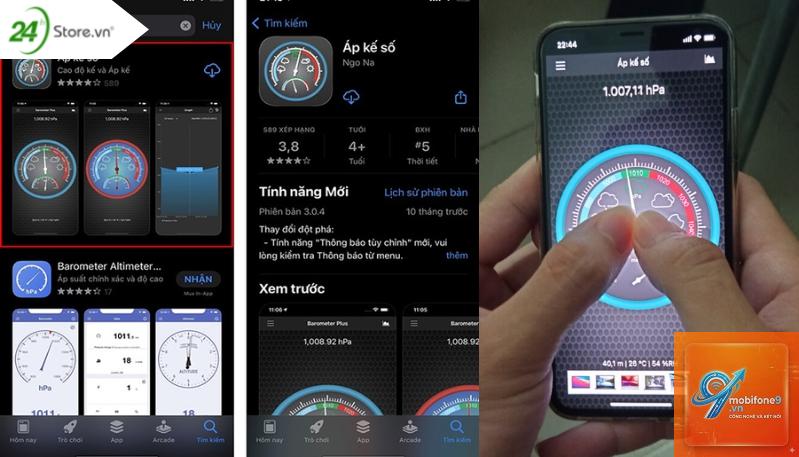 app đo áp suất trên iPhone - Hình 5