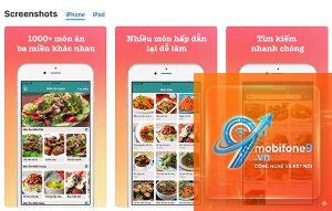 app nấu ăn cho iPhone
