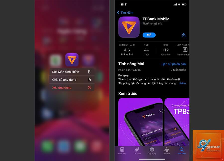 app ngân hàng bị văng trên iphone - Hình 2