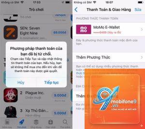 app store không xác minh được thanh toán