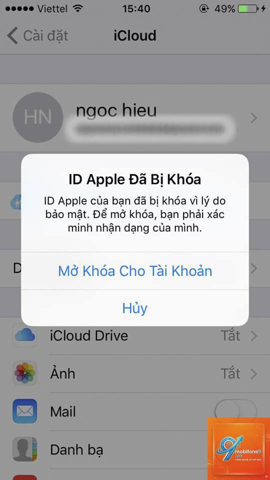 apple id bị khóa - Hình 5