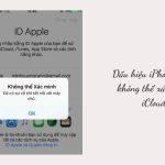 apple id không xác minh được