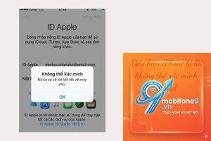 apple id không xác minh được