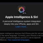 apple intelligence không khả dụng