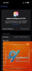 apple intelligence không tải được mô hình