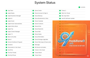 apple system status page là gì