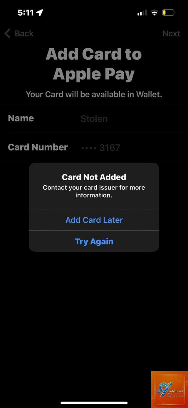 apple wallet không hiển thị thẻ - Hình 3