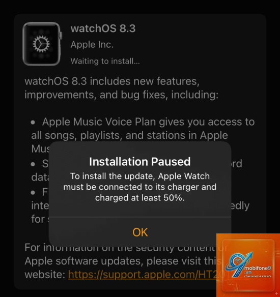 apple watch không cập nhật được - Hình 2