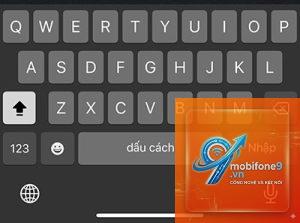 bàn phím điện thoại iPhone