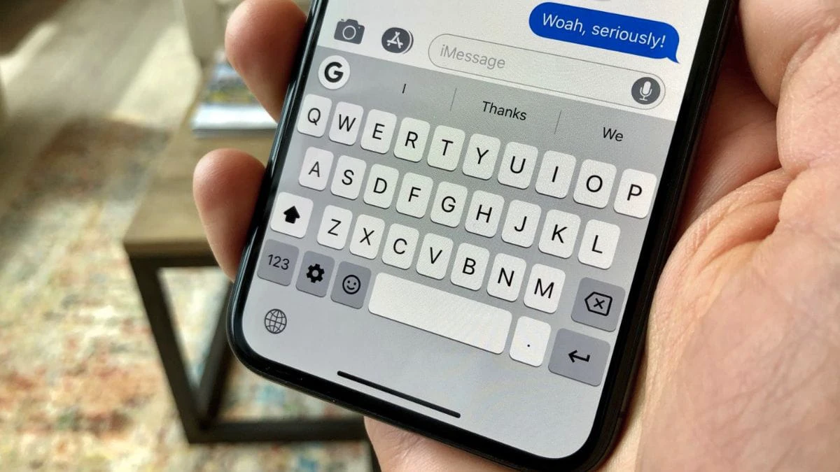 bàn phím điện thoại iPhone - Hình 4