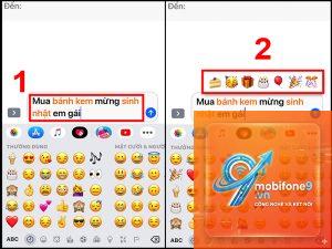 bàn phím emoji cho iPhone