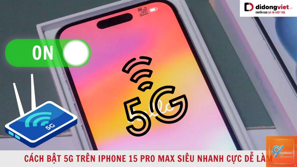 bật 5G trên iPhone 15 - Hình 1