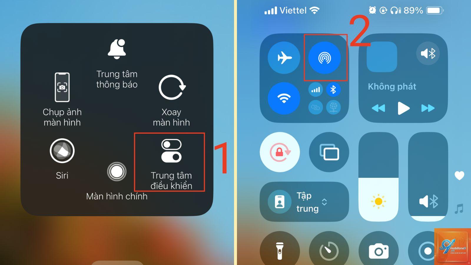 bật AirDrop trên iPhone - Hình 1
