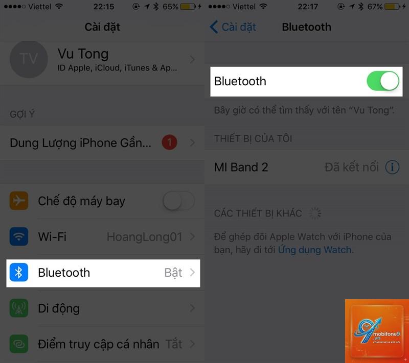 bật Bluetooth trên iPhone - Hình 2