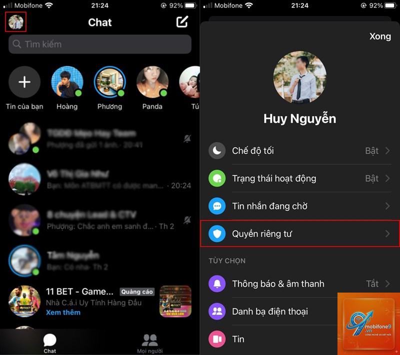 bật Face ID cho Messenger trên iPhone - Hình 5