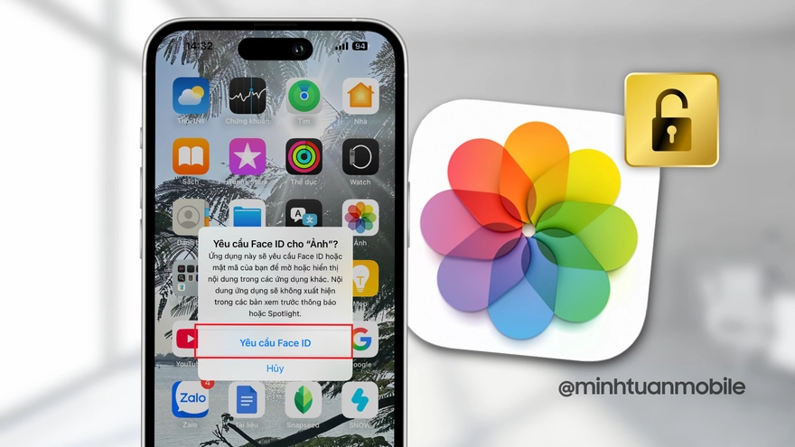 bật Face ID cho ứng dụng ảnh - Hình 4