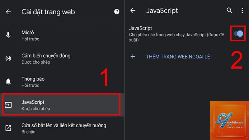 bật JavaScript trên iPhone - Hình 4