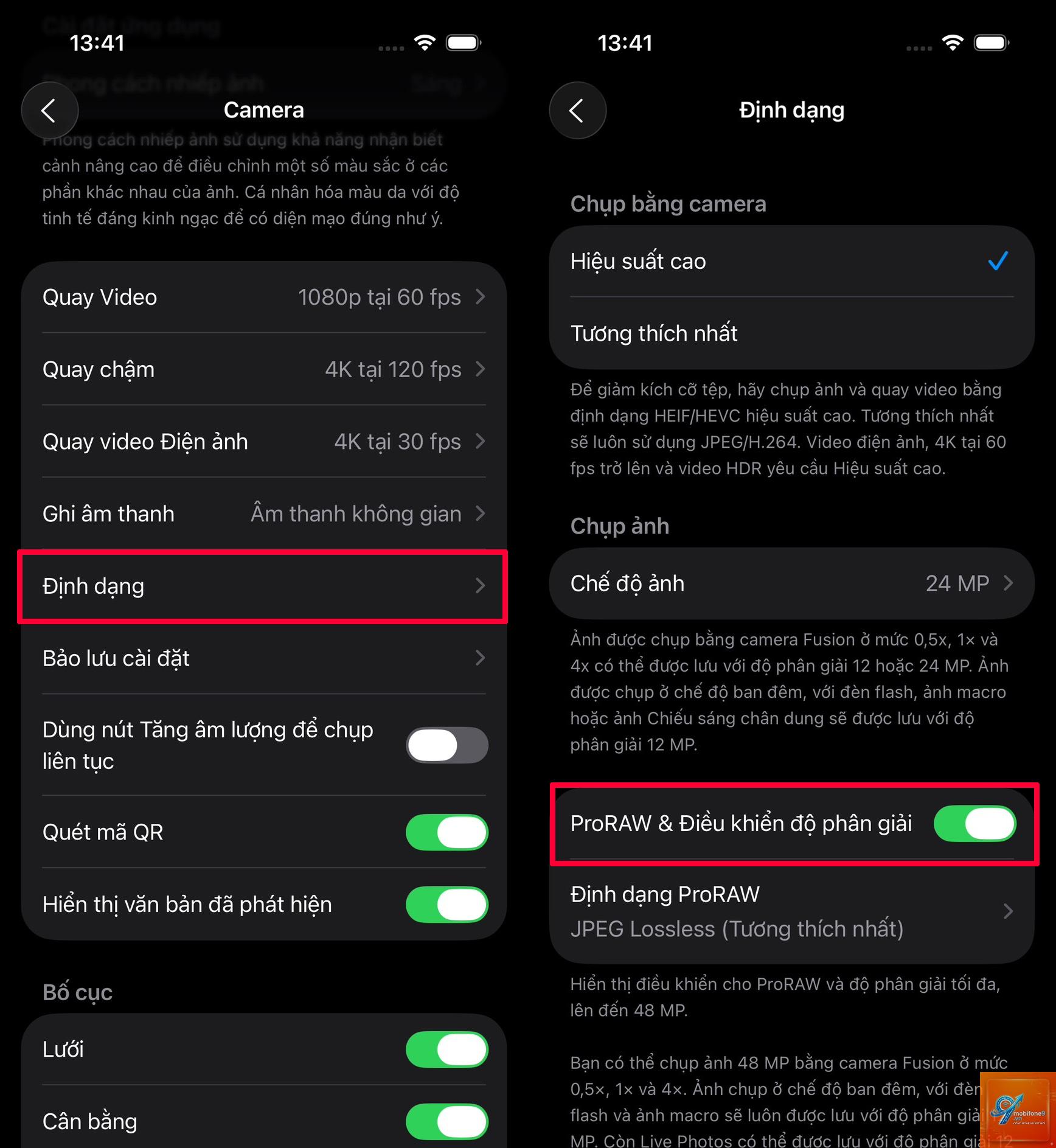 bật ProRAW trên iPhone - Hình 3