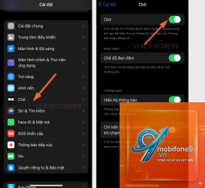 bật StandBy trên iPhone