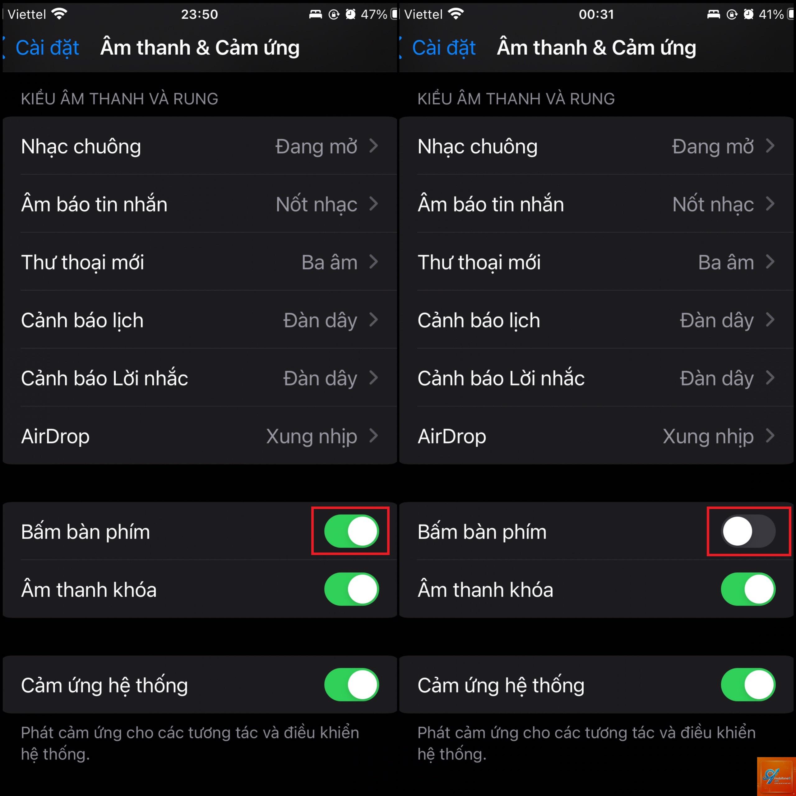 bật âm thanh bàn phím iPhone - Hình 2