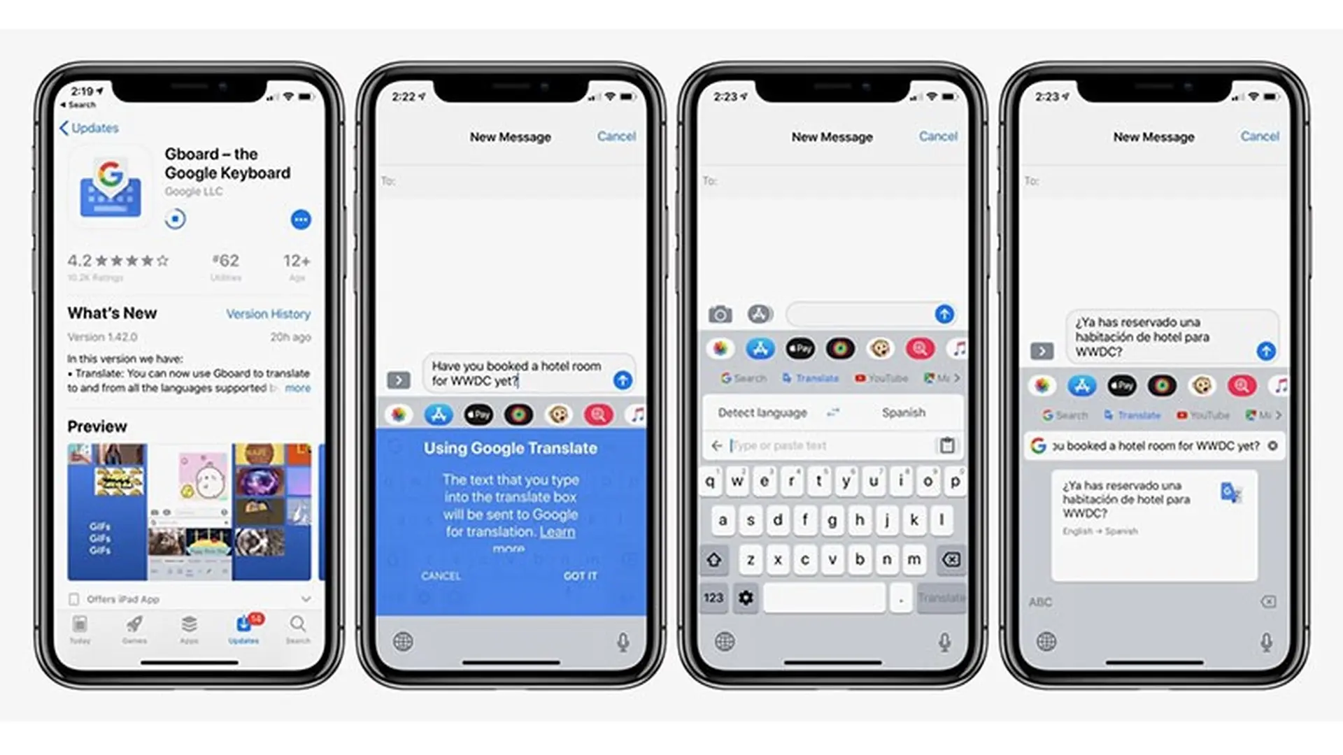 bật bàn phím Gboard trên iPhone - Hình 4