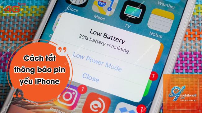 bật cảnh báo pin yếu trên iPhone - Hình 4
