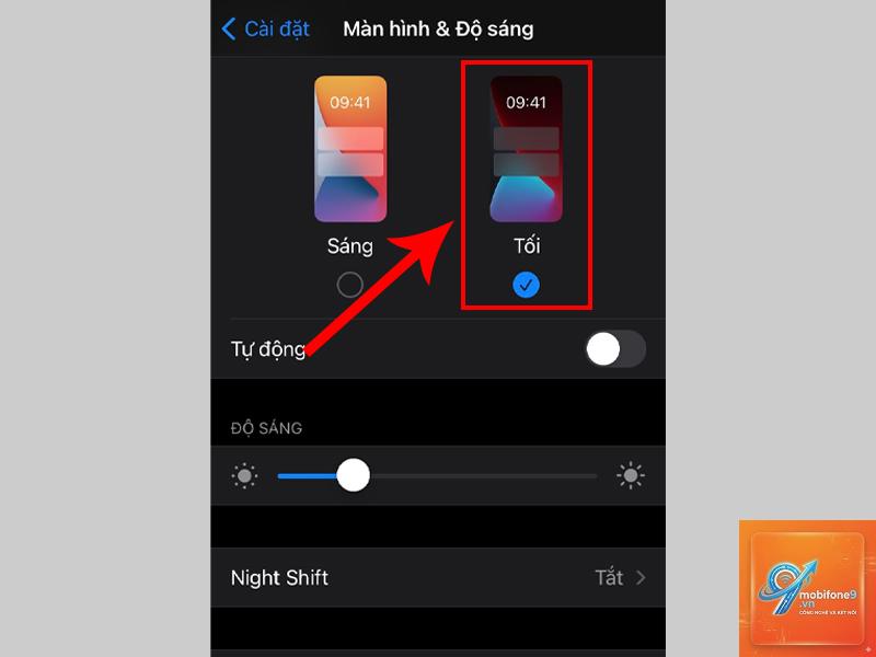 bật chế độ ban đêm trên iPhone - Hình 3