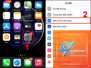 bật chế độ tối trên iPhone