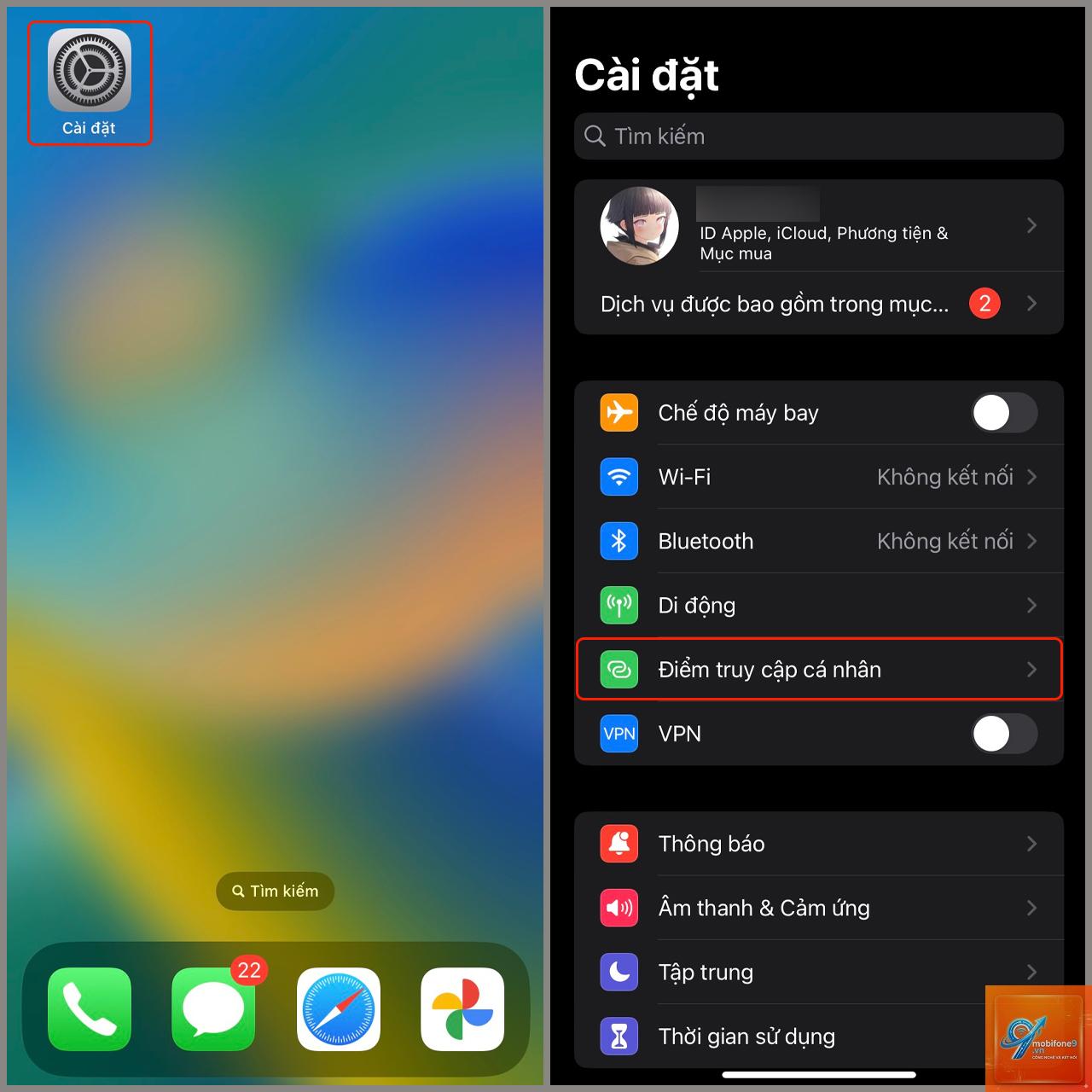 bật chia sẻ internet trên iPhone - Hình 5