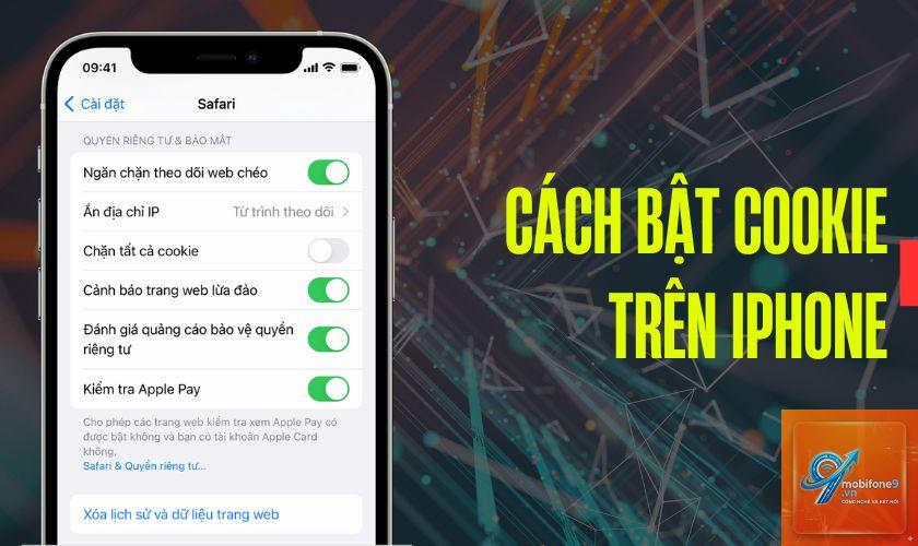 bật cookie trên iPhone - Hình 3