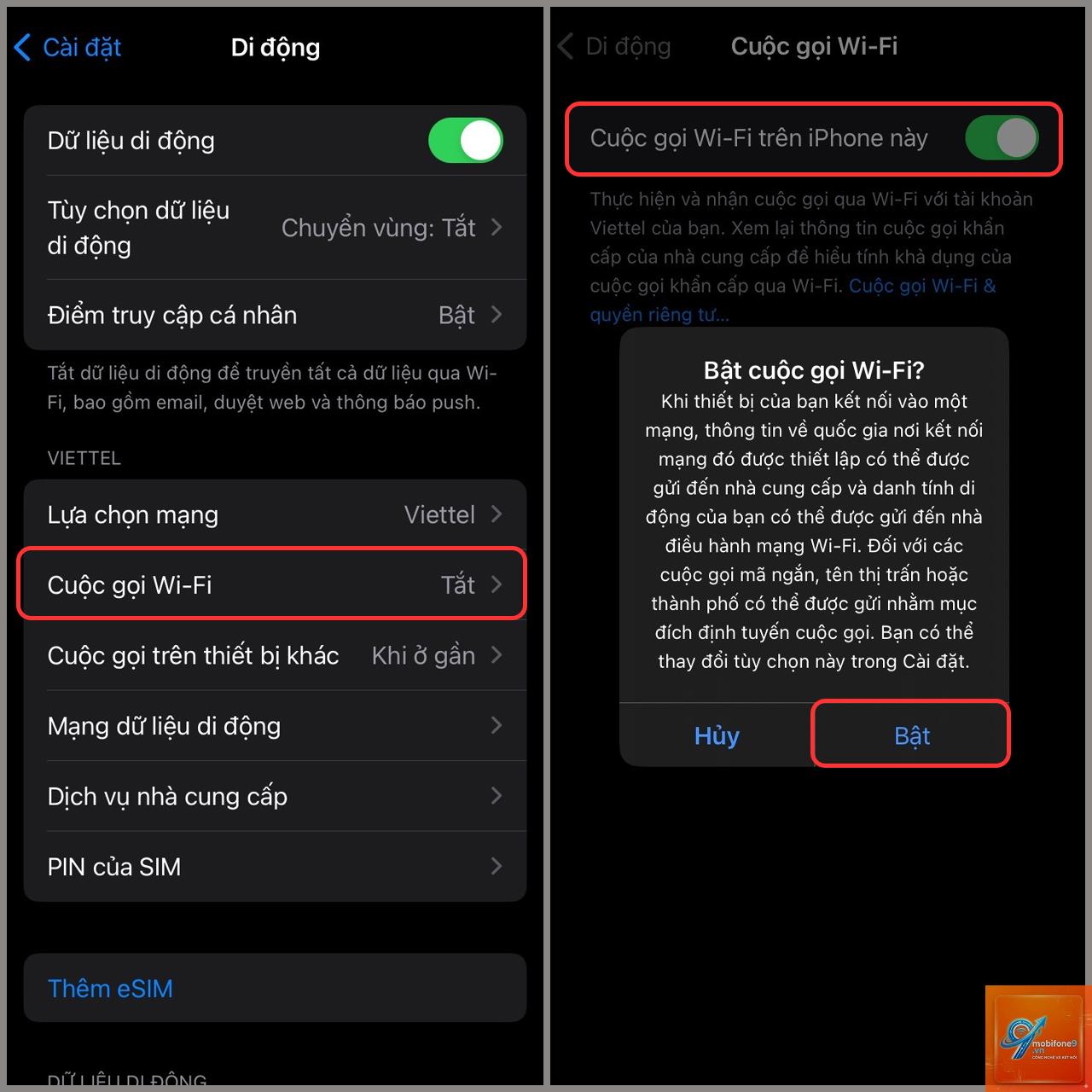 bật cuộc gọi WiFi trên iPhone - Hình 5