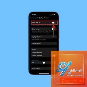 bật đọc màn hình trên iPhone