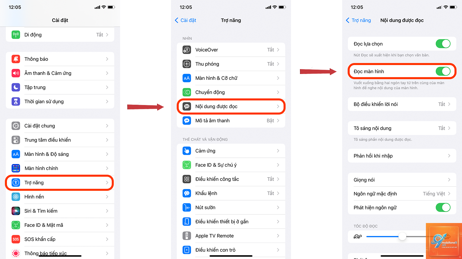 bật đọc màn hình trên iPhone - Hình 5