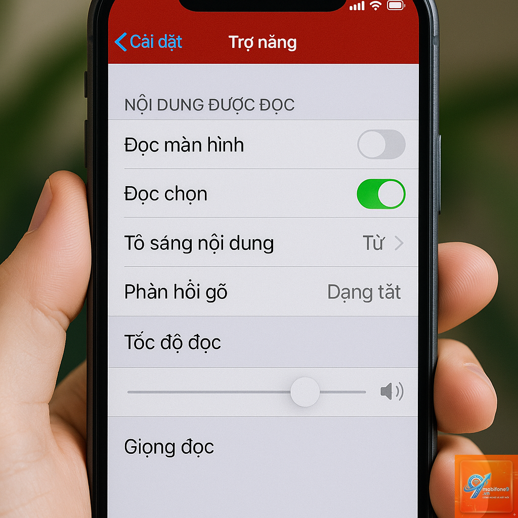 bật đọc văn bản trên iPhone - Hình 2