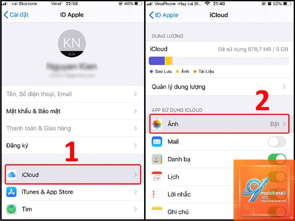 bật đồng bộ ảnh iPhone - Hình 2
