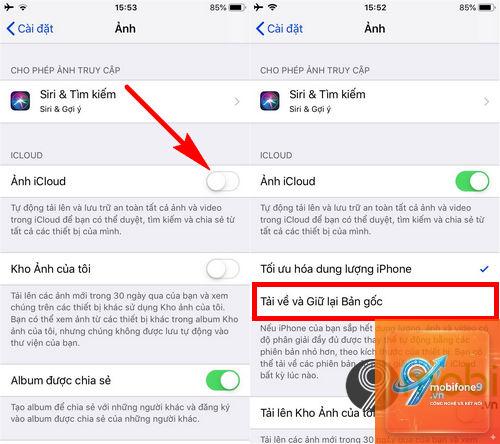 bật đồng bộ ảnh iPhone - Hình 4