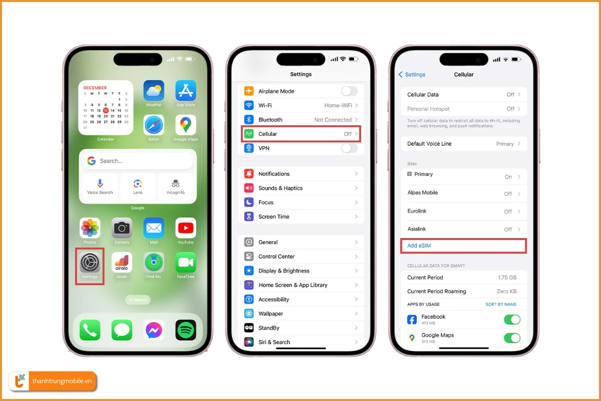 bật eSIM trên iPhone 15 - Hình 5