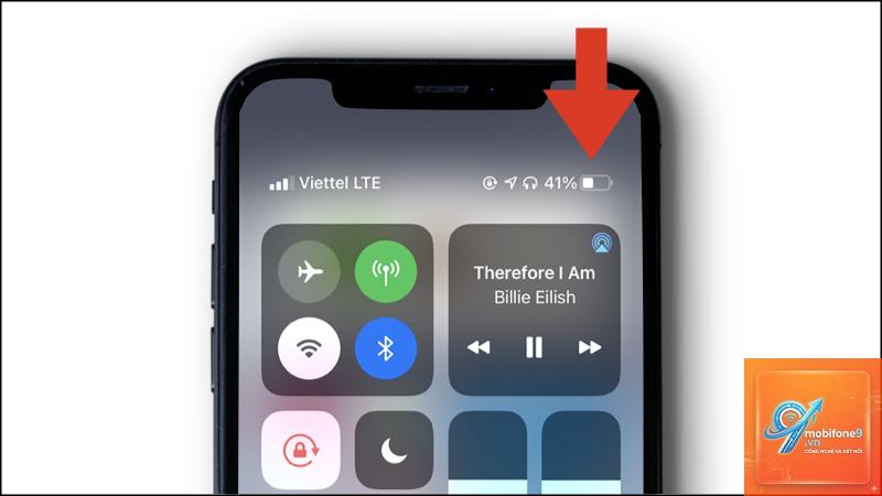 bật hiển thị phần trăm pin iPhone 11 - Hình 1