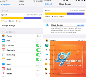 bật iCloud Drive trên iPhone