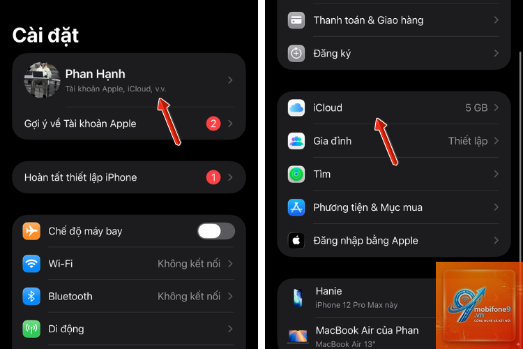 bật iCloud Drive trên iPhone - Hình 4