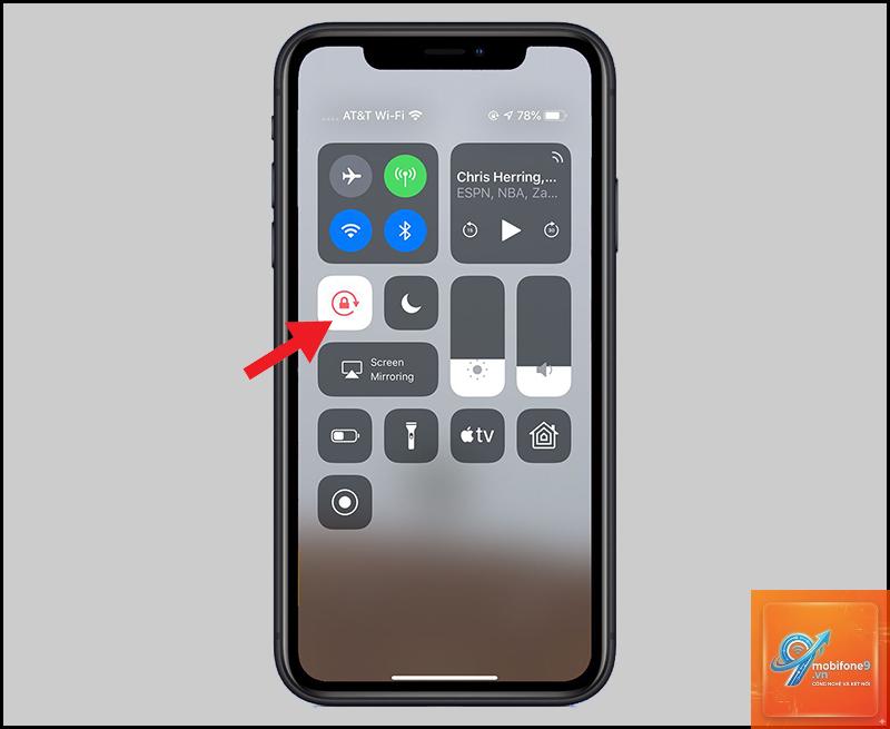 bật khóa xoay màn hình iPhone - Hình 1