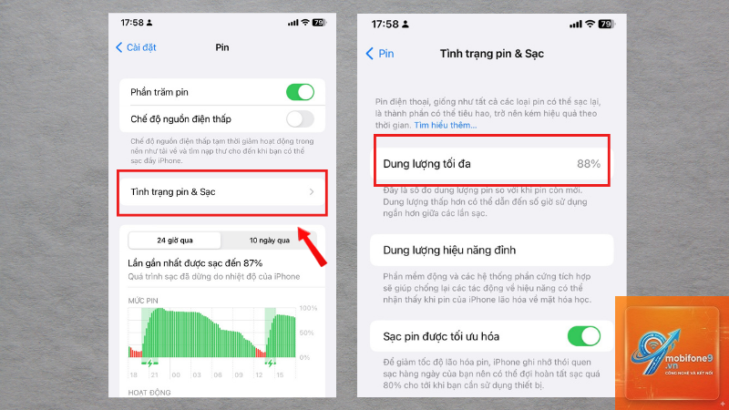 bật kiểm tra pin iPhone - Hình 2