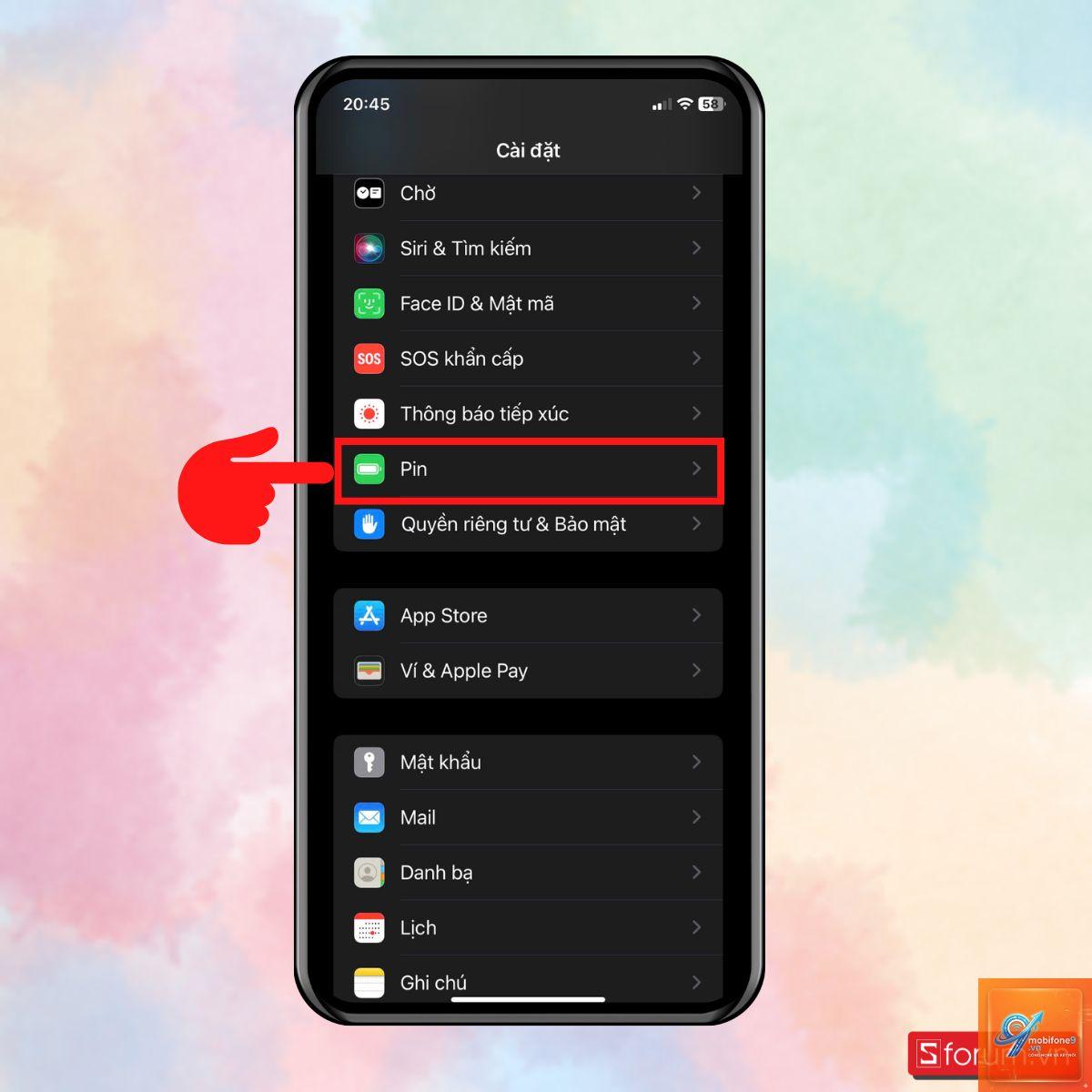 bật phần trăm pin iPhone 12 - Hình 3