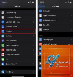 bật phụ đề trên iPhone